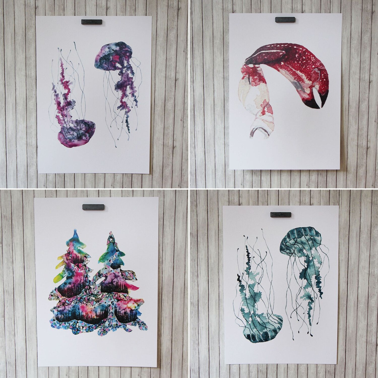5 X 7 Watercolor Art Print, Print: Bald Eagle