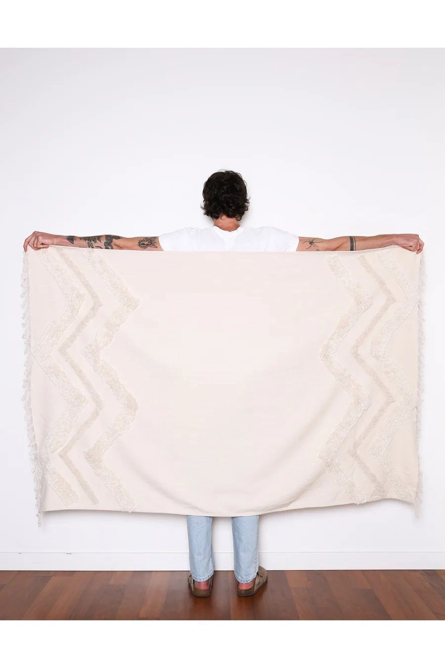 The Freya Boho Textured Throw Blanket