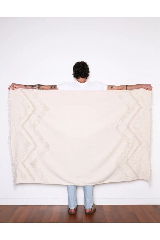 The Freya Boho Textured Throw Blanket