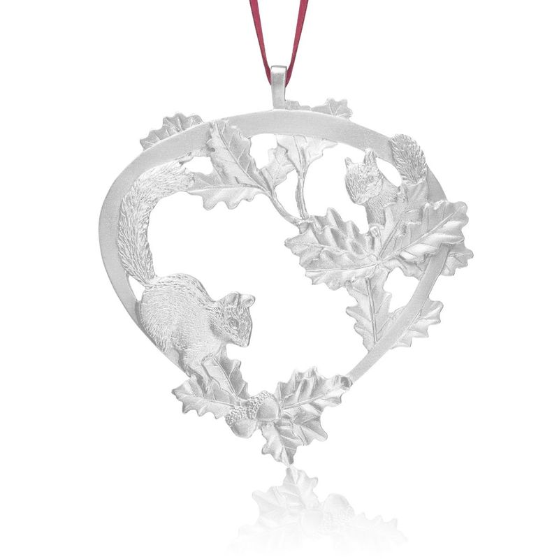 Chipmunks Pewter Ornament