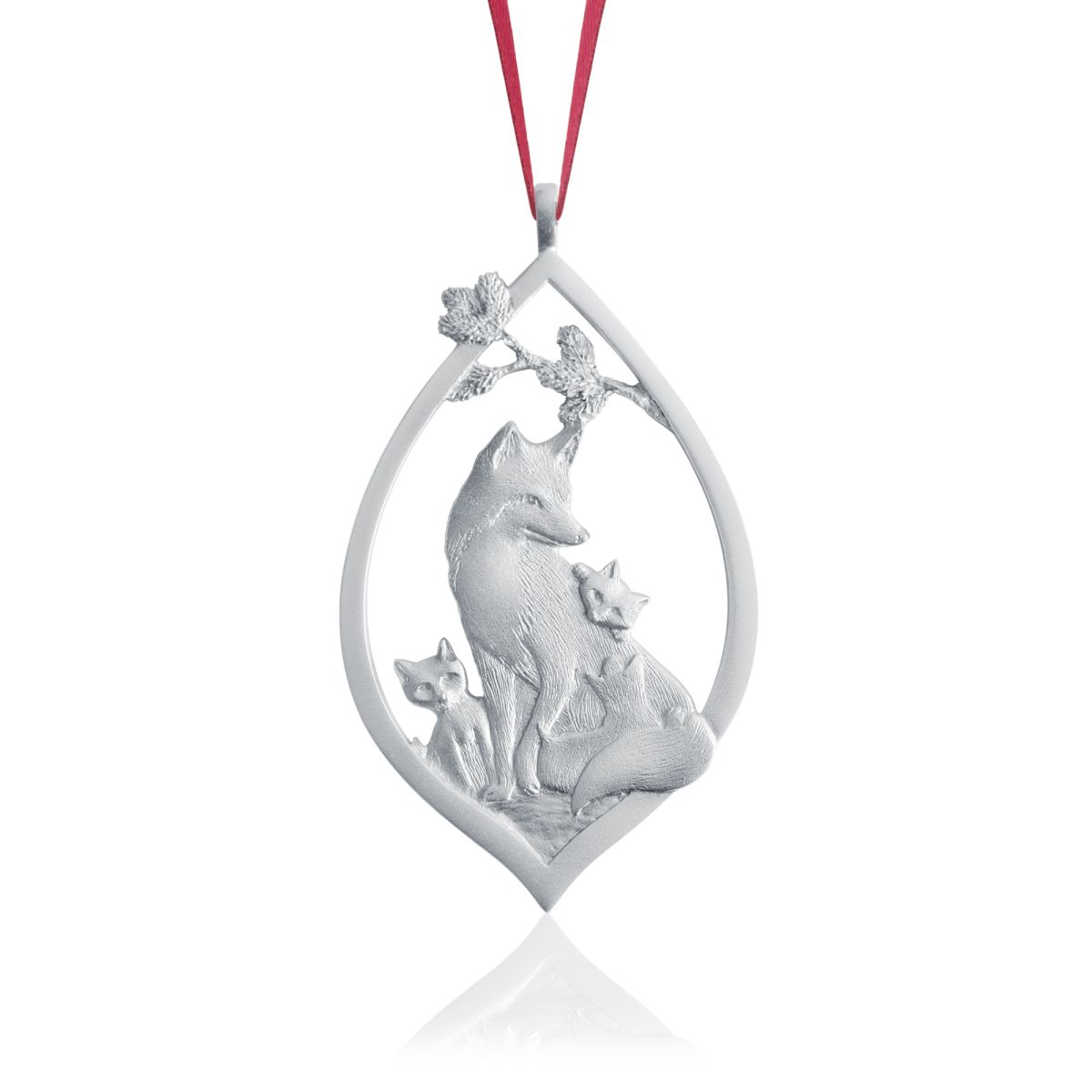 Fox Pewter Ornament
