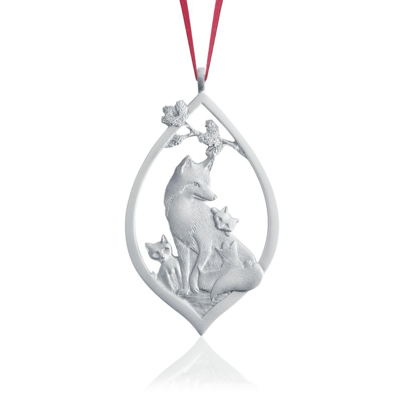 Fox Pewter Ornament