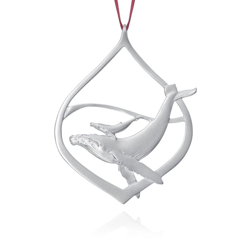 Humpback Pewter Ornament
