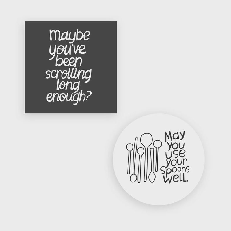 AL05 Scrolling and Spoons Stickers