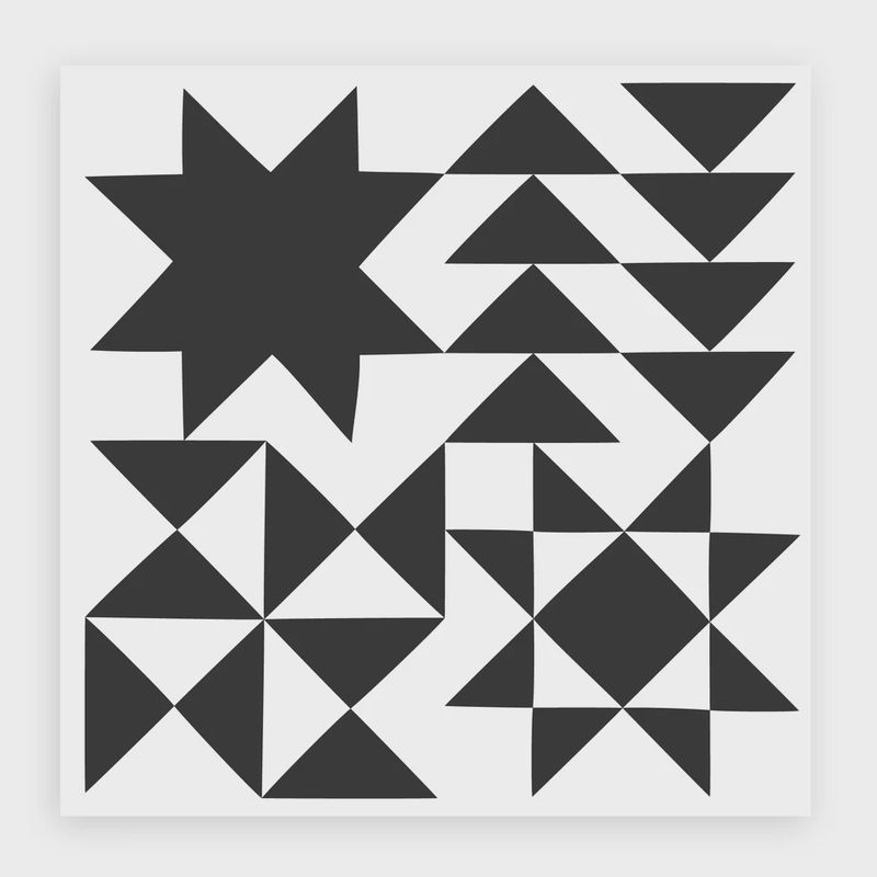 AL10 Clear Quilt Block Sticker