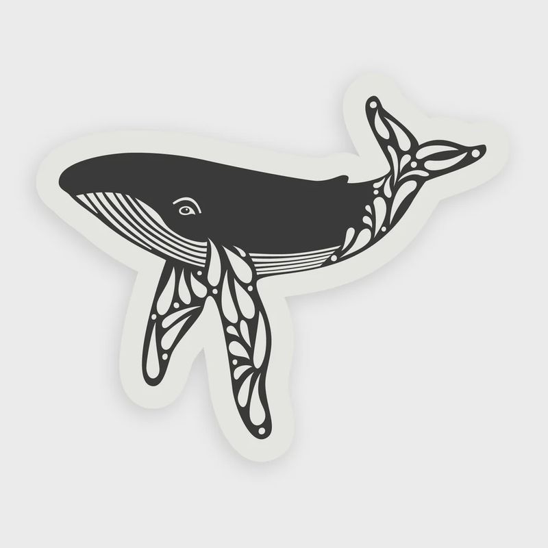 AL14 Humpback and Sea Otters Stickers