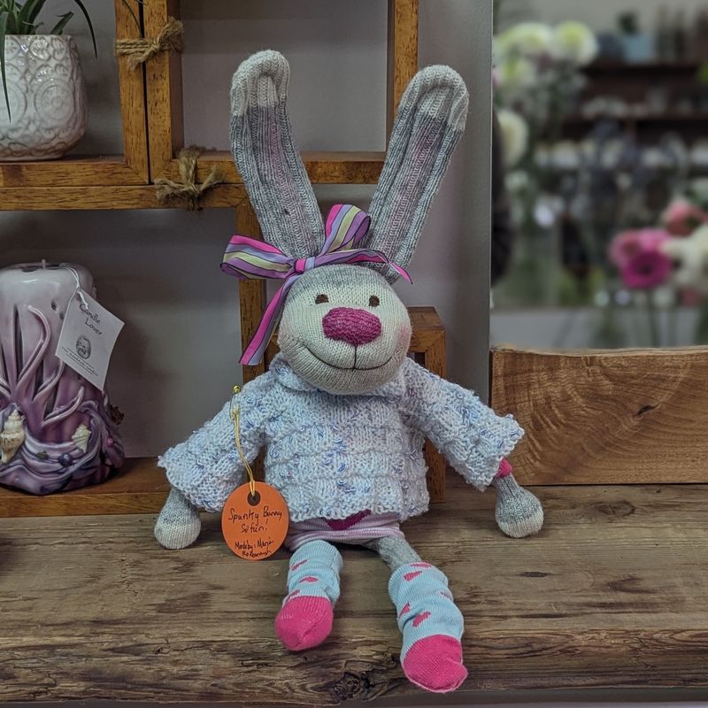 ZJ94 Spunky Sock Bunny Art Doll