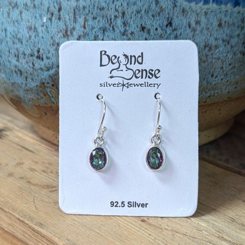 Earrings Mystic Topaz &quot;small oval&quot;