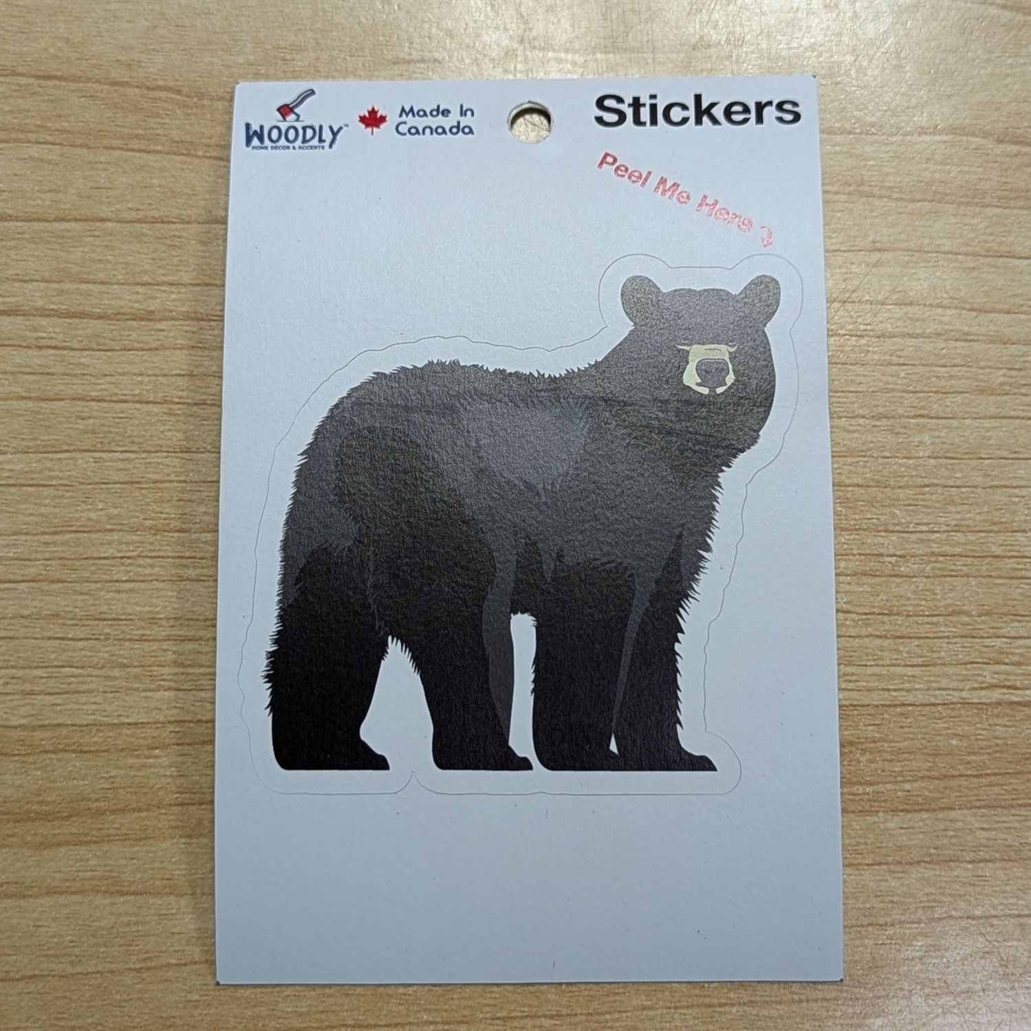 Vinyl Black Bear Sticker