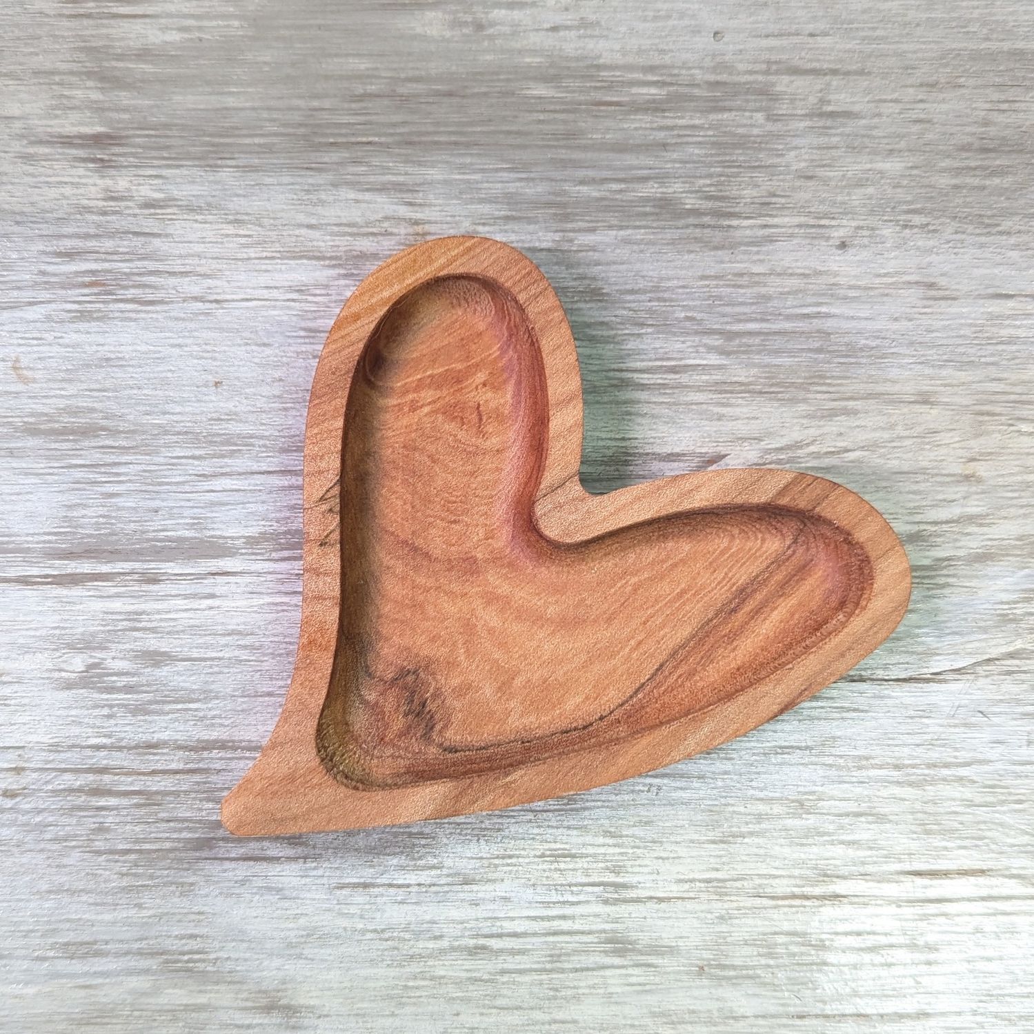 Heart Wooden Trinket Tray