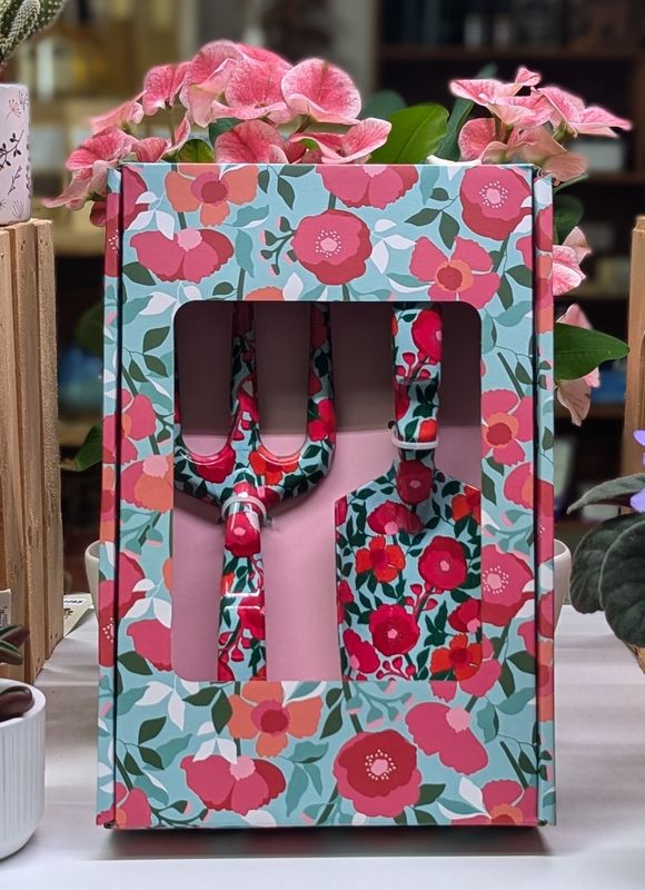 Fuschia Flowers Print Garden Tools