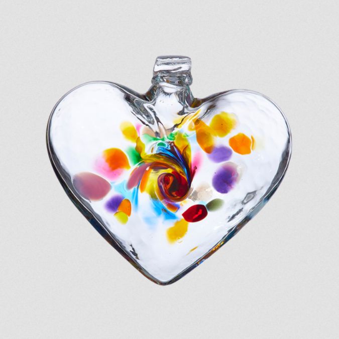 Heart of Joy Glass Ornament