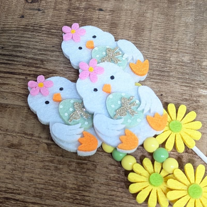 Light Blue Easter Chick Pick