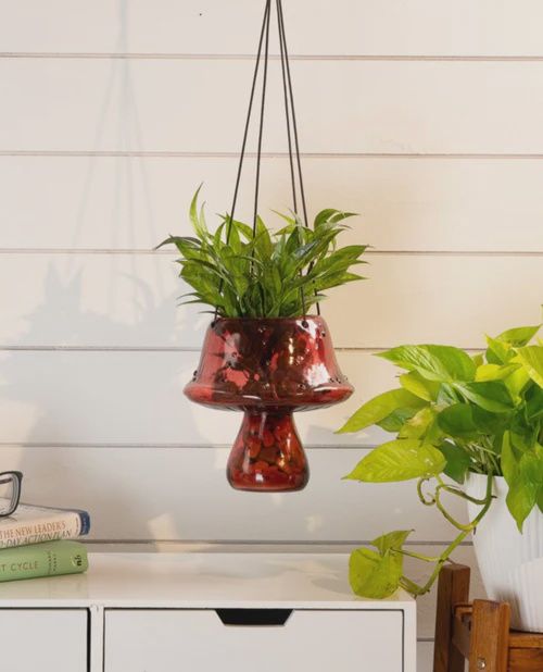 Red Alora Mushroom Planter