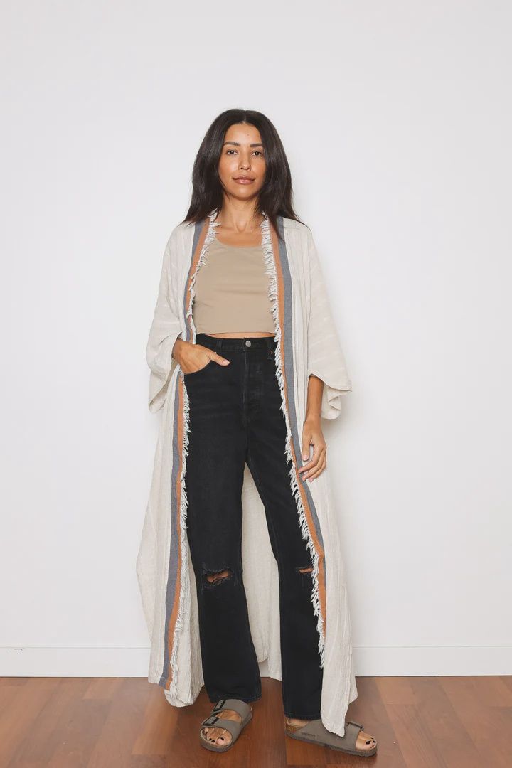 Spice Elowen Open Linen Blend Cover-Up