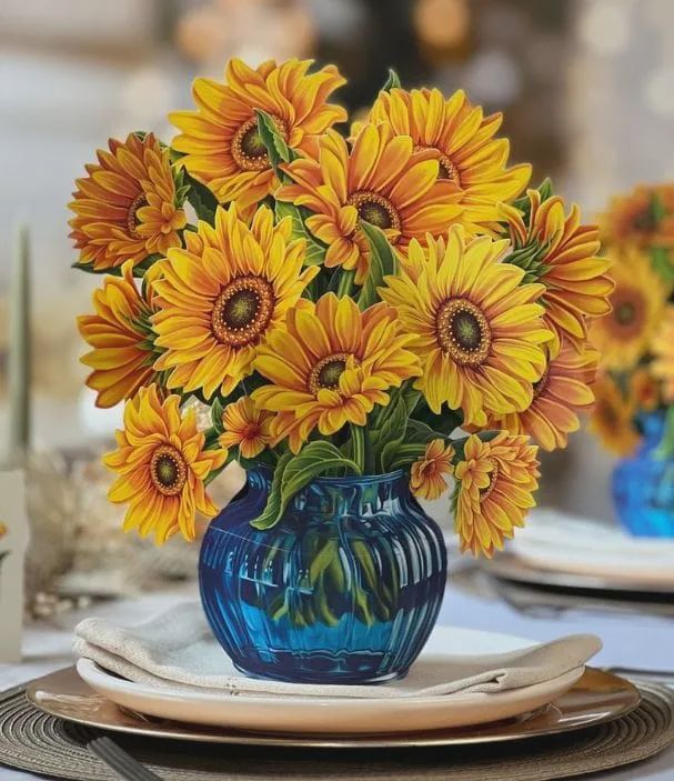Sunflowers Pop Up Card