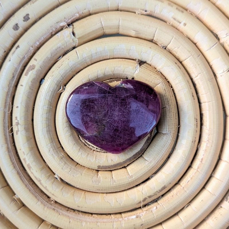 Small Flat Ruby Heart