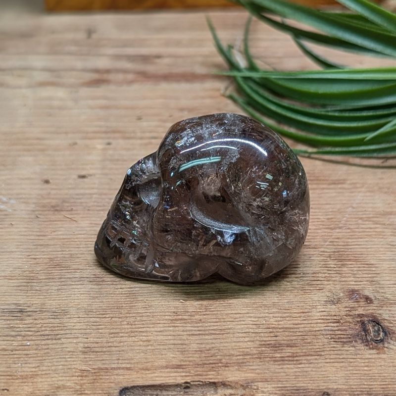 Smokey Quartz Skull