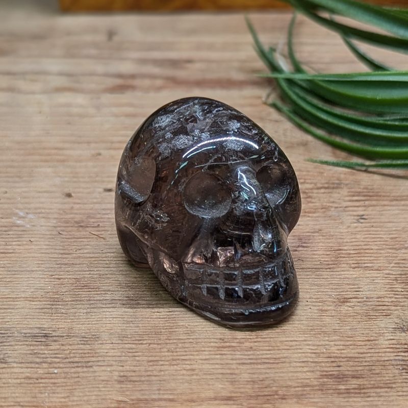 Smokey Quartz Skull