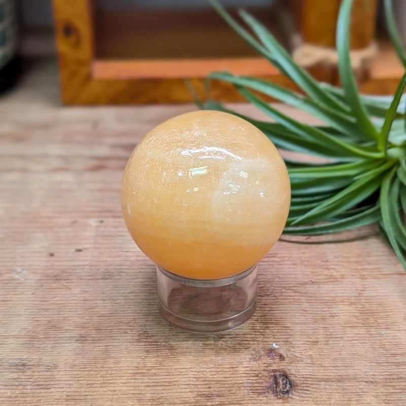 Small Orange Calcite Sphere