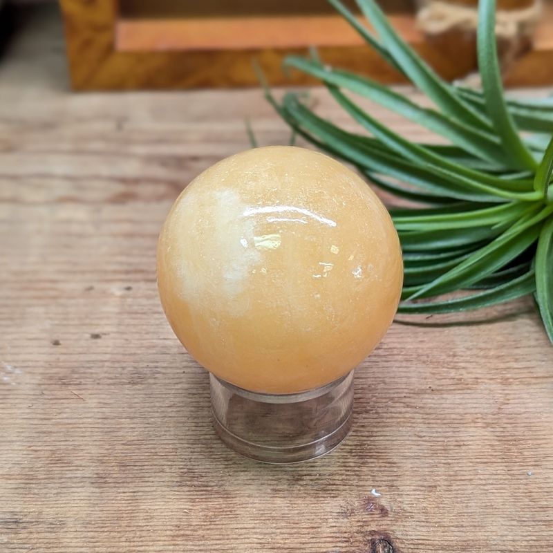 Small Orange Calcite Sphere