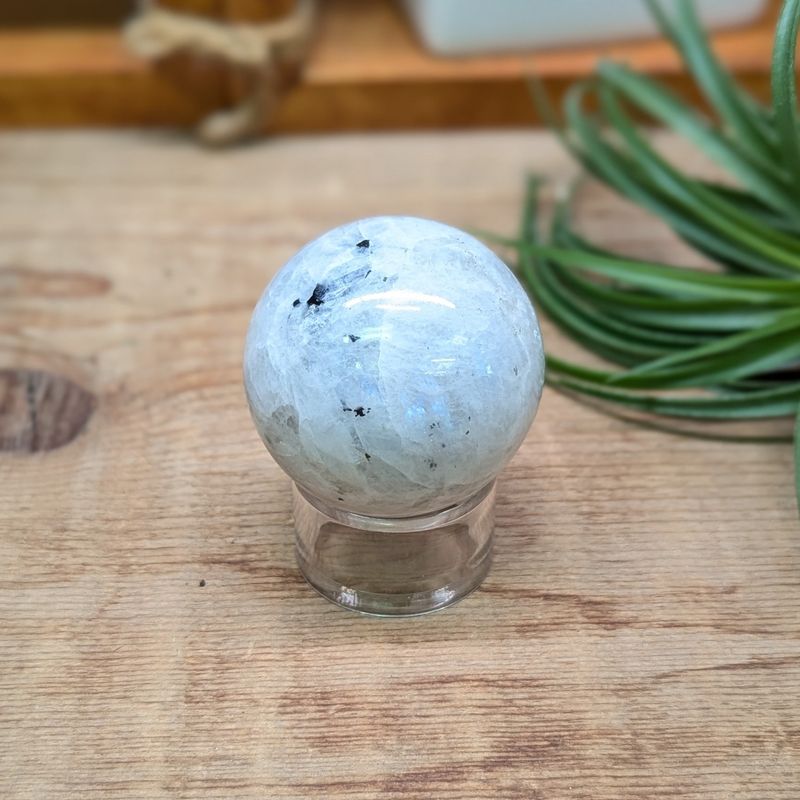 Small Blue Moonstone Sphere