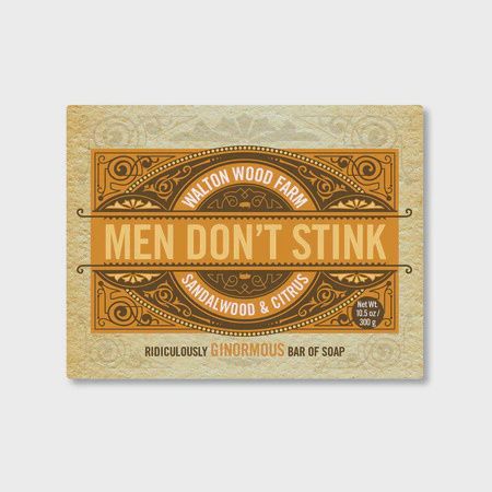 Men Don&#39;t Stink Sandalwood &amp; Citrus Soap Bar