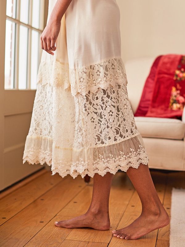 Ecru Camille Lace Slip