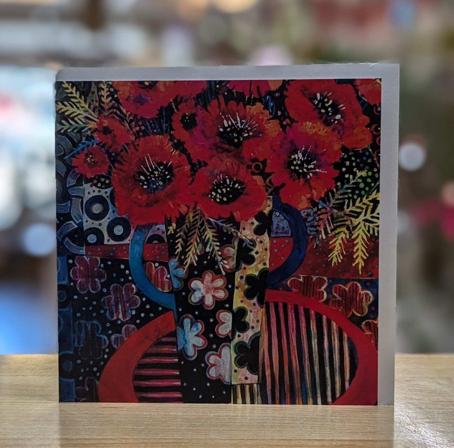Red Poppies Card