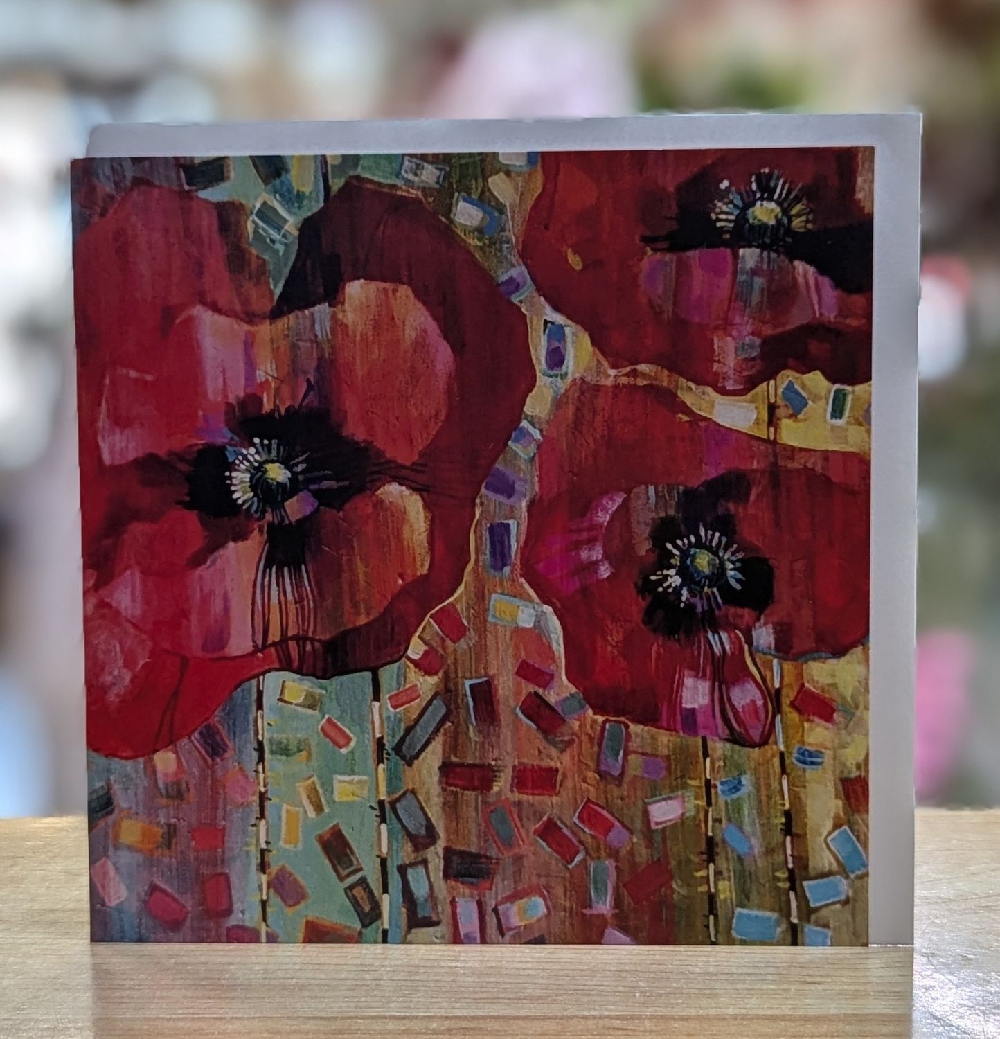 Poppy Confetti Card