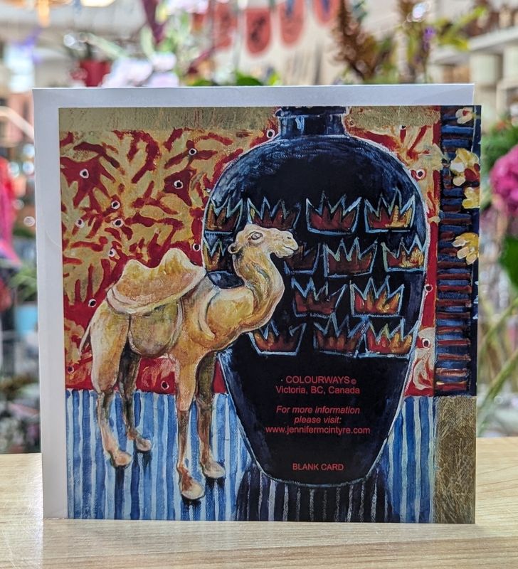 Blue Vase Card