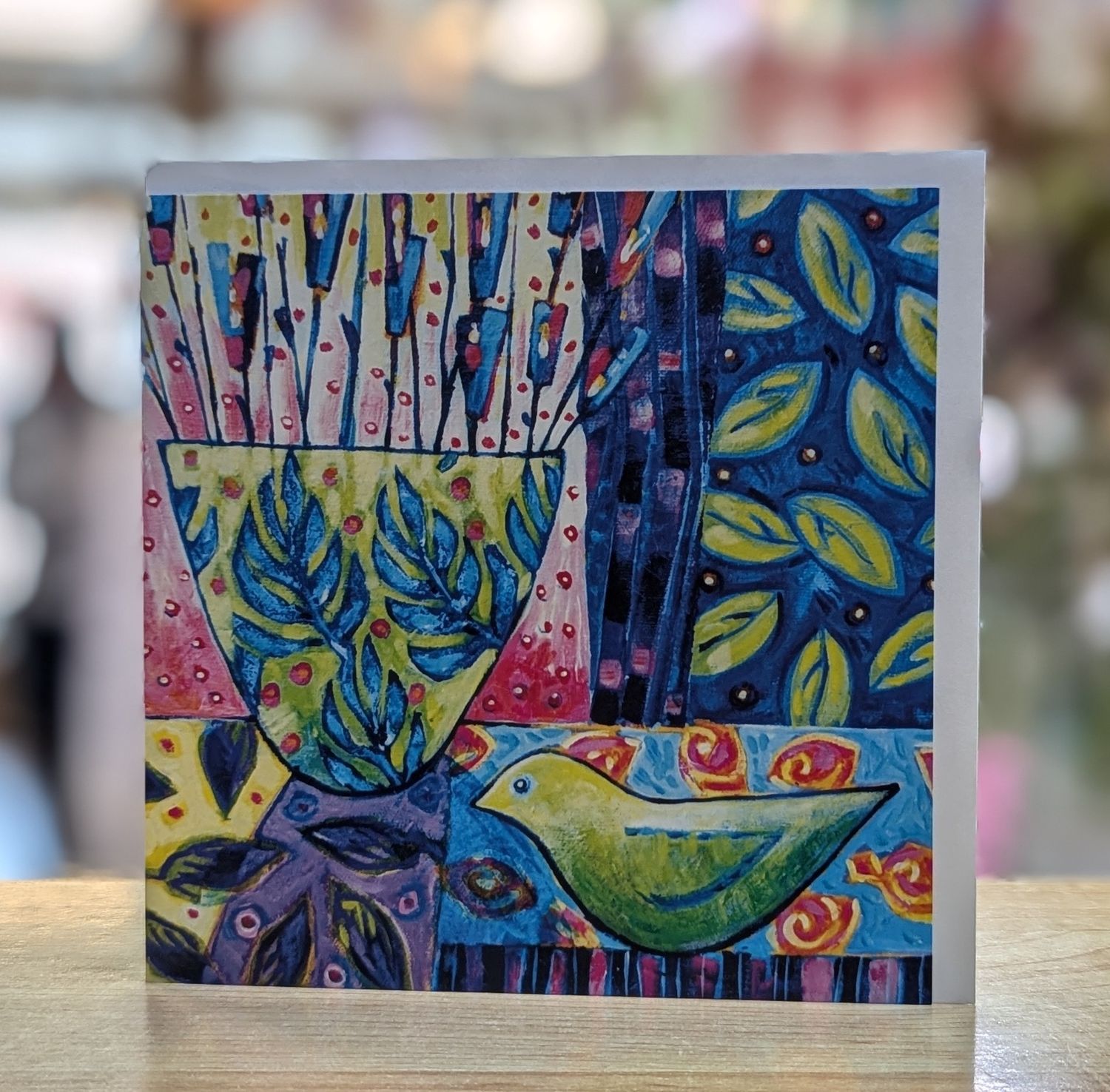 Green Bird Card