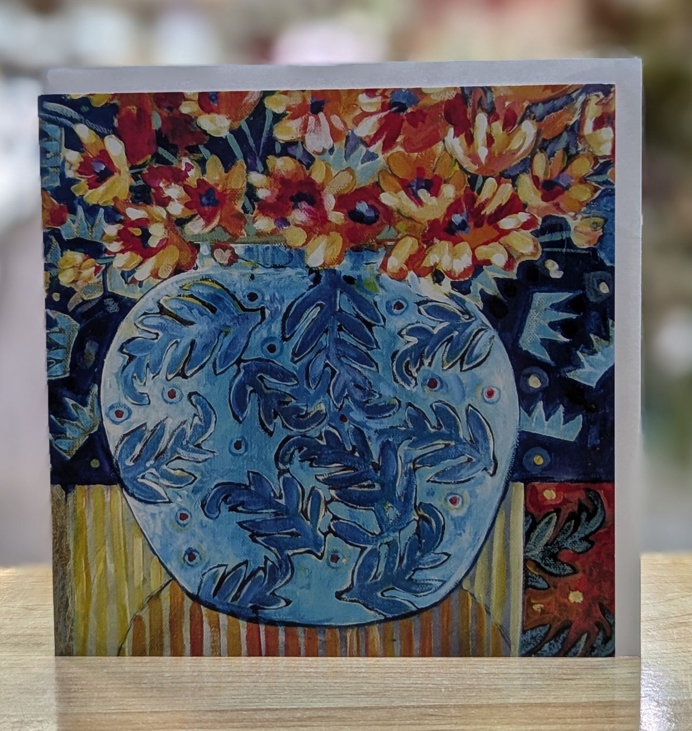 Blue Vase Card