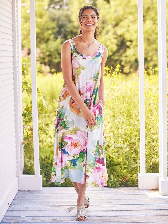 Peony Jersey Dress