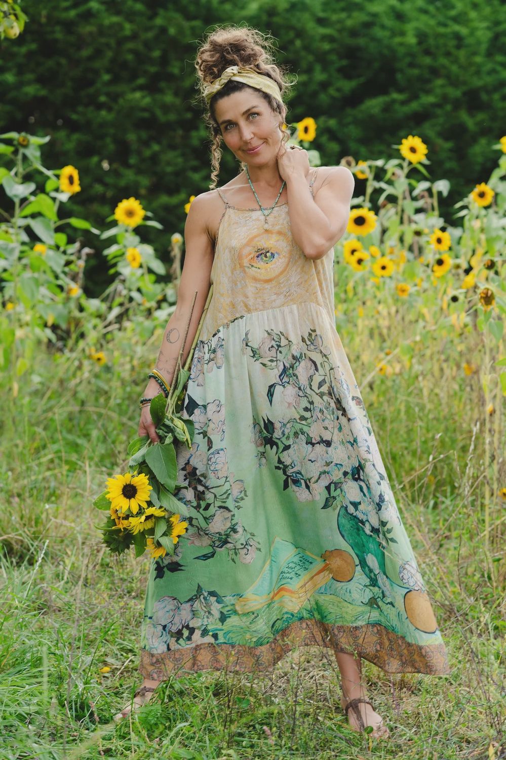 I Paint My Dream Boheme Slip Dress