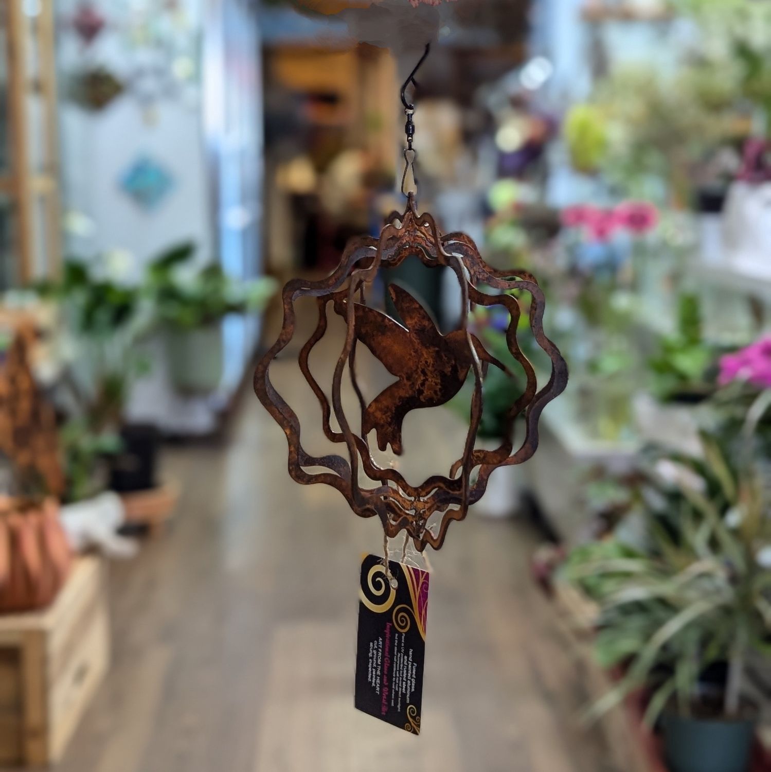 RL59SSR Small Spinner Rusted, Style: Hummingbird