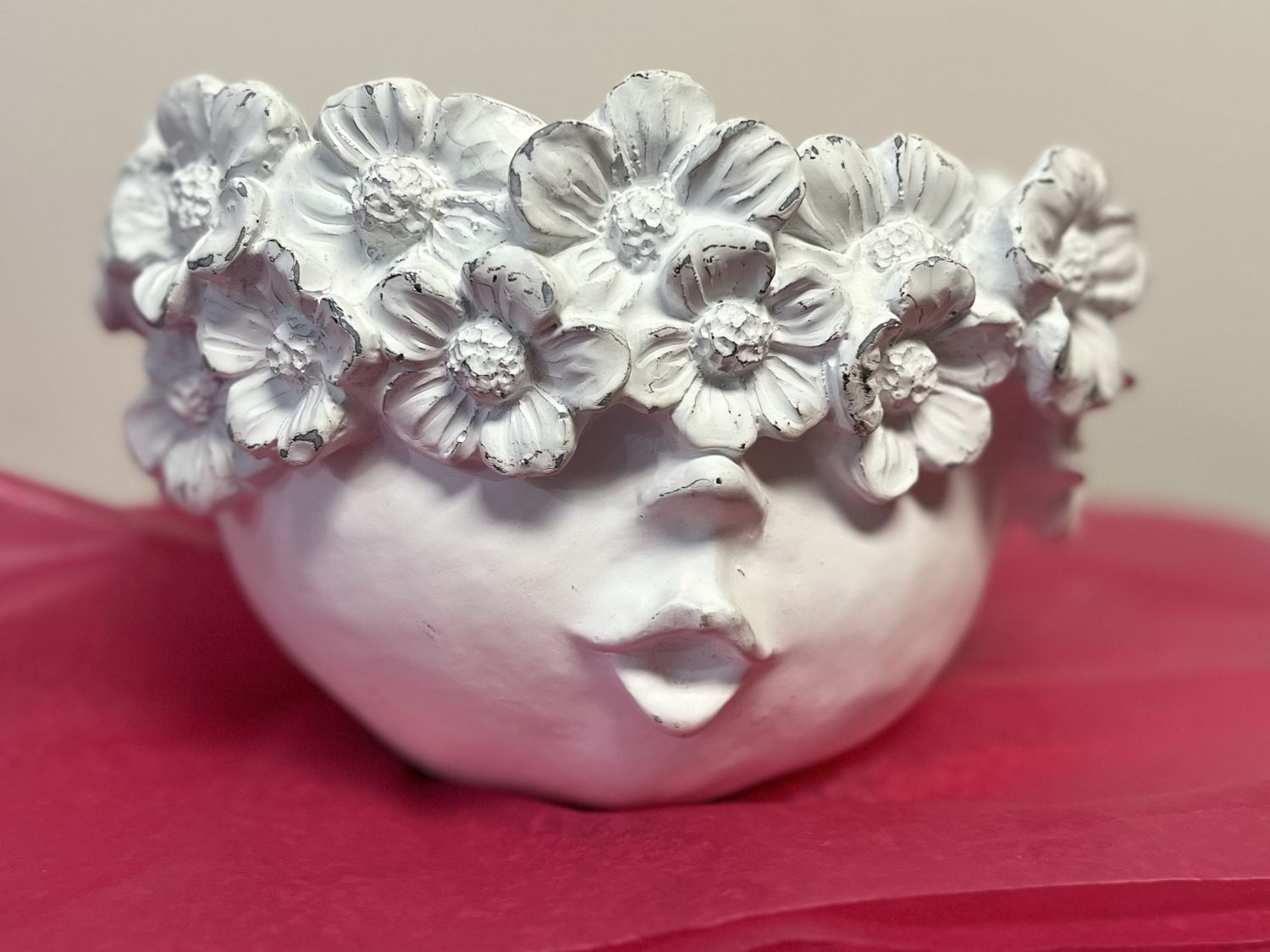 6.25&quot; Garden Flower Lady Planter