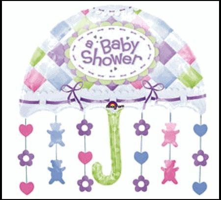 Baby Shower Umbrella Mylar Balloon