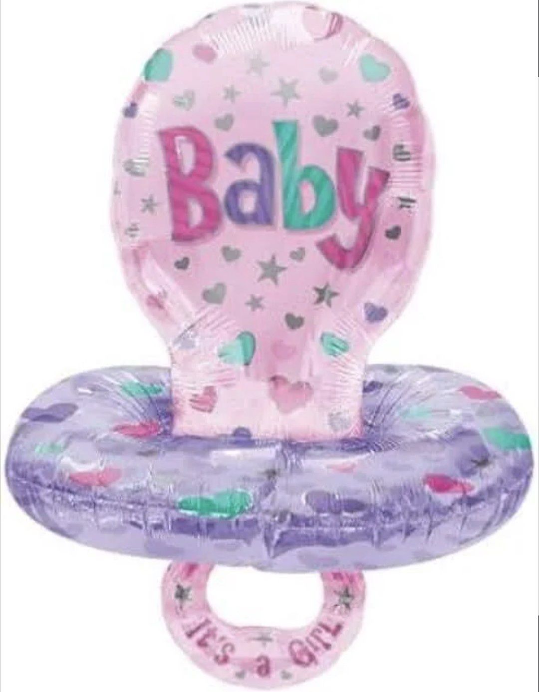 22&quot; x 29&quot; Baby Girl Pacifier Mylar Balloon
