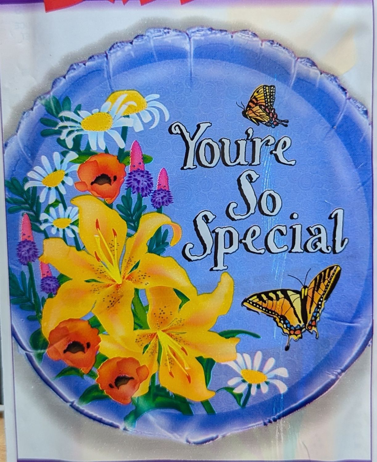 18&quot; You&#39;re So Special Butterflies and Flowers Mylar Balloon