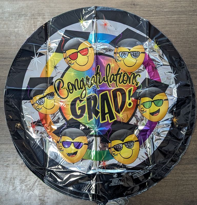 18&quot; Congratulations Grad! Shades Smiley Faces Mylar Balloon
