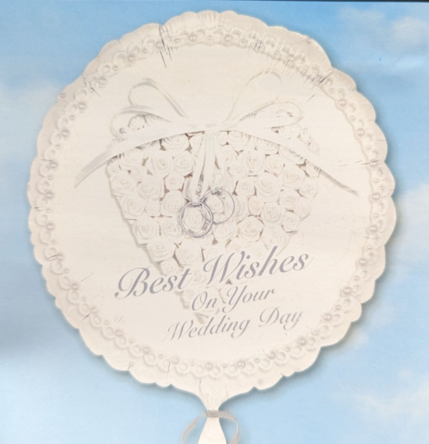 18&quot; Best Wishes On Your Wedding Day Mylar Balloon