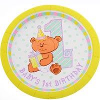 18&quot; Baby&#39;s 1st Birthday Bear Mylar Balloon
