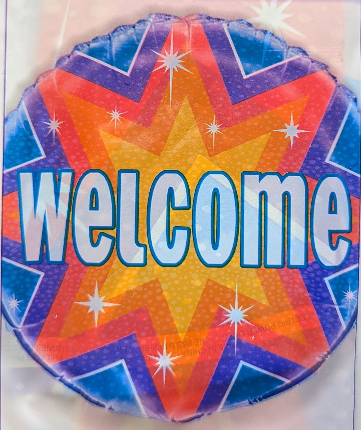 18&quot; Welcome Stars Mylar Balloon