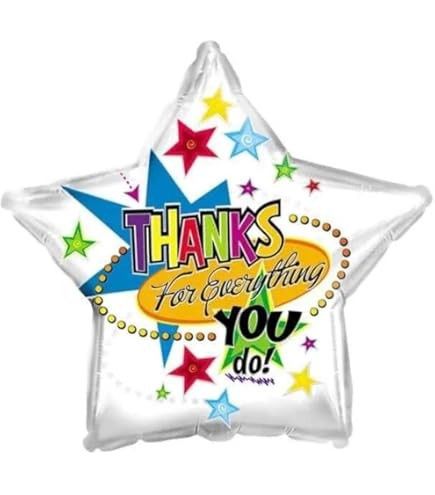 18&quot; Thank You For Everything You Do! Star Mylar Balloon