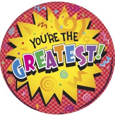18&quot; You&#39;re The Greatest Colourful Text Mylar Balloon