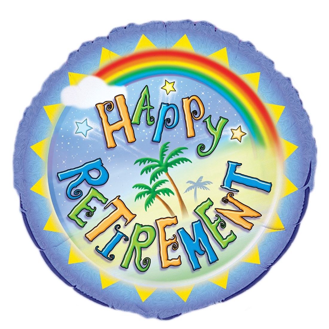 18&quot; Happy Retirement Tropical Mylar Balloon