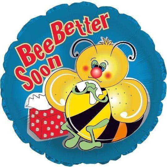18&quot; Bee Better Soon Mylar Balloon