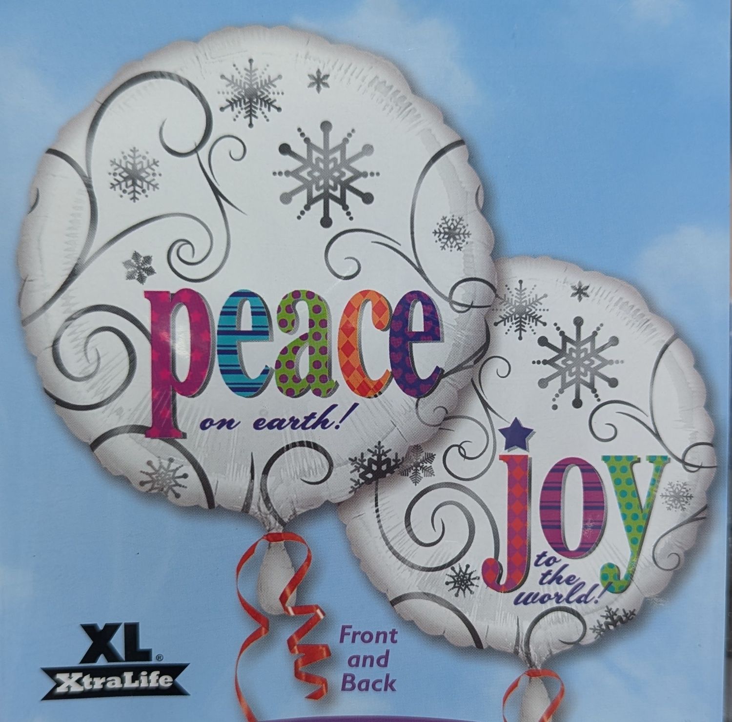 18&quot; Peace and Joy Mylar Balloon