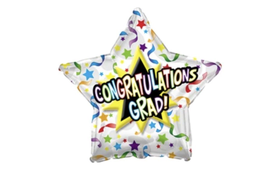 18&quot; Congratulations Grad Star Mylar Balloon